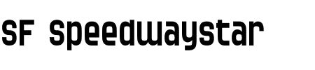 SF Speedwaystar Condensed Schriftart