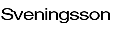 Schrift Sveningsson: Mehr Infos & Zeichen Übersicht TTF: Sveningsson Schrift