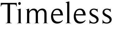 Schriftart Timeless: Mehr Infos & Vorschau Generator TTF: Timeless Schriftart