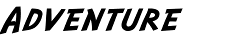 Schriftart Adventure: Mehr Infos & Vorschau Generator TTF: Adventure Schriftart