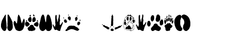 TTF: Animal Tracks Schriftart
