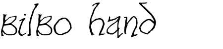 TTF: Bilbo Hand Schriftart