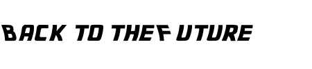 Schriftart Back to the Future: Mehr Infos & Vorschau Generator TTF: Back to the Future Schriftart