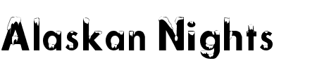 TTF: Alaskan Nights Schriftart