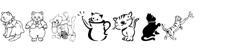 TTF: LCR Cats Meow Schriftart