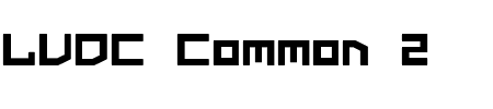 TTF: LVDC Common 2 Schriftart