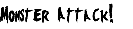 TTF: Monster Attack! Schriftart