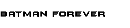 TTF: Batman Forever Schriftart