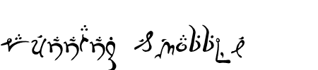 TTF: Running Smobble Schriftart