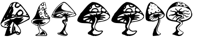 TTF: Shrooms Schriftart