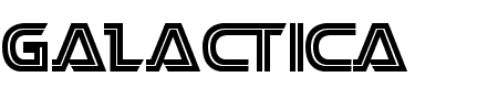 TTF: Battlestar Schriftart