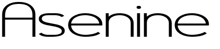 Asenine Wide Schriftart