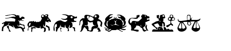 Schrift Eileens Medium Zodiac: Mehr Infos & Zeichen Übersicht TTF: Eileens Medium Zodiac Schrift