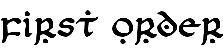 Font First Order: Mehr Infos & Zeichen Übersicht TTF: First Order Font