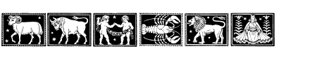 TTF: Zodiac 01 Schriftart