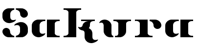 Schriftart Sakura: Mehr Infos & Zeichen Übersicht TTF: Sakura Schriftart