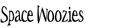 TTF: Space Woozies Schriftart