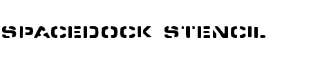 TTF: Spacedock Stencil Schriftart