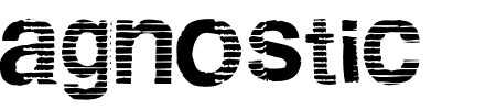 TTF: Agnostic Schriftart