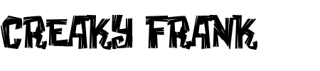 TTF: Creaky Frank Schriftart