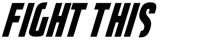 TTF: Fight This Schriftart