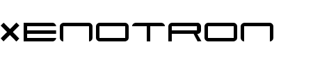 TTF: Xenotron Schriftart