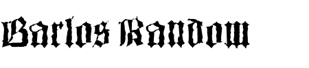 Schriftart Barlos Random: Mehr Infos & Vorschau Generator TTF: Barlos Random Schriftart