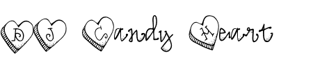 TTF: DJ Candy Heart Schriftart