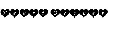TTF: Heart Becker Schriftart