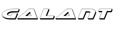 Galant Shadow Italic Schriftart