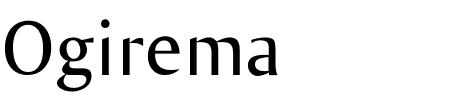 Schriftart Ogirema: Mehr Infos & Vorschau Generator TTF: Ogirema Schriftart