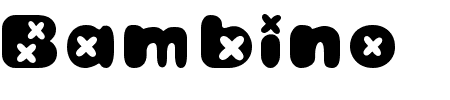 Schriftart Bambino: Mehr Infos & Vorschau Generator TTF: Bambino Schriftart