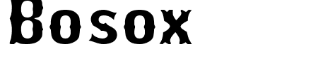 Font Bosox: Mehr Infos & Zeichen Übersicht TTF: Bosox Font