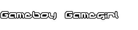 TTF: Gameboy Gamegirl Schriftart