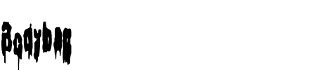 TTF: Bodybag Schriftart
