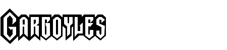 TTF: Gargoyles Schriftart