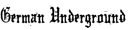 TTF: German Underground Schriftart