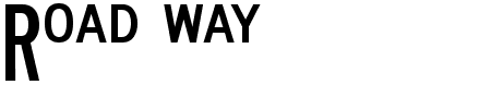 Schriftart Road way: Mehr Infos & Vorschau Generator TTF: Road way Schriftart