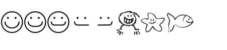 Schriftart Smileyface: Mehr Infos & Zeichen Übersicht TTF: Smileyface Schriftart