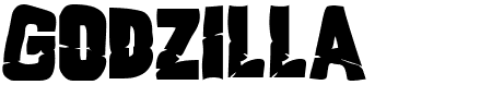 TTF: Godzilla Schriftart