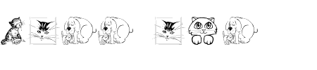Schriftart Catt Art: Mehr Infos & Zeichen Übersicht TTF: Catt Art Schriftart