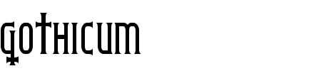 TTF: Gothicum Schriftart