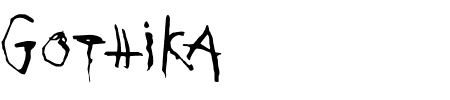 Schriftart Gothika: Mehr Infos & Vorschau Generator TTF: Gothika Schriftart