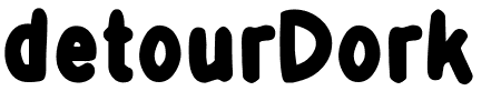 TTF: detourDork Schriftart
