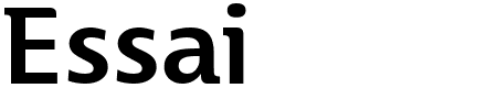 TTF: Essai Schriftart