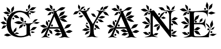 Schriftart gayane: Mehr Infos & Zeichen Übersicht TTF: gayane Schriftart