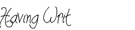 TTF: Having Writ Schriftart
