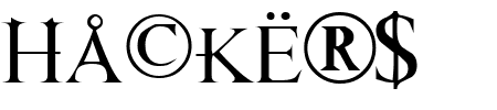 TTF: Hackers Schriftart