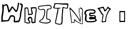 TTF: Whitney 2 Schriftart