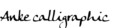 TTF: Anke calligraphic Schriftart